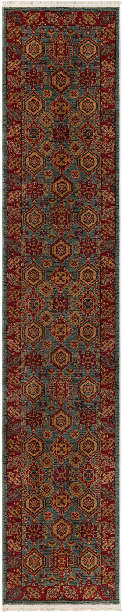Persian Elegance Collection Area Rug -  Nain Runner Light Blue  lifestyle 30