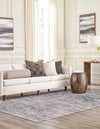 Coastal Manor Collection Area Rug -  Shoreline Rectangle Dark Blue  lifestyle 8