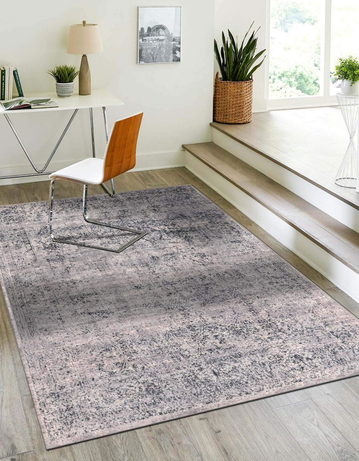 Coastal Manor Collection Area Rug -  Shoreline Rectangle Dark Blue  lifestyle 9
