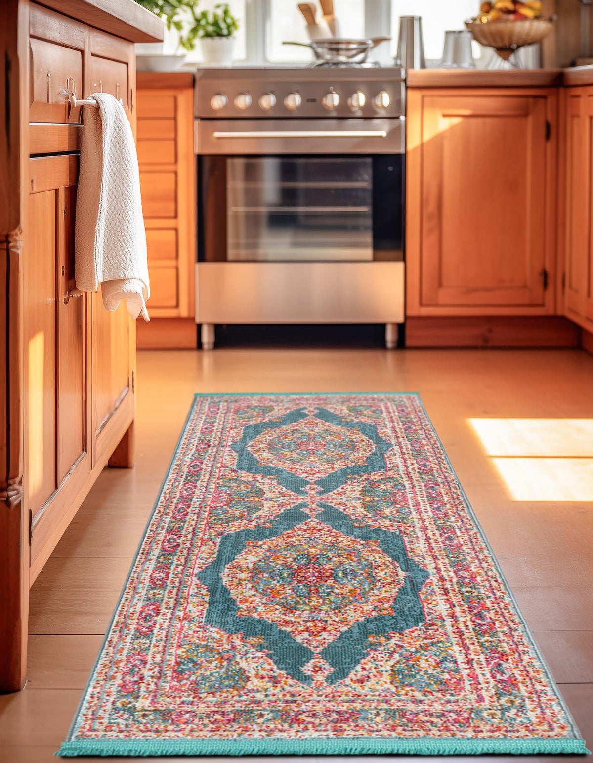 Caribbean Breeze Collection Area Rug -  Fernando Runner Multi  lifestyle 4