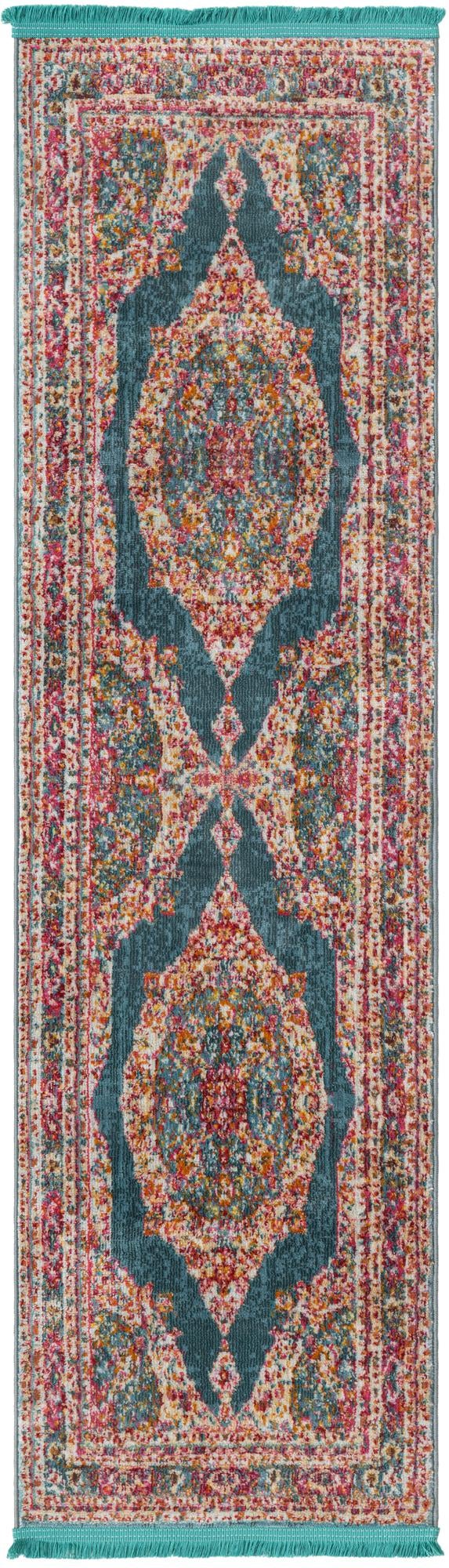 Caribbean Breeze Collection Area Rug -  Fernando Runner Multi  lifestyle 2