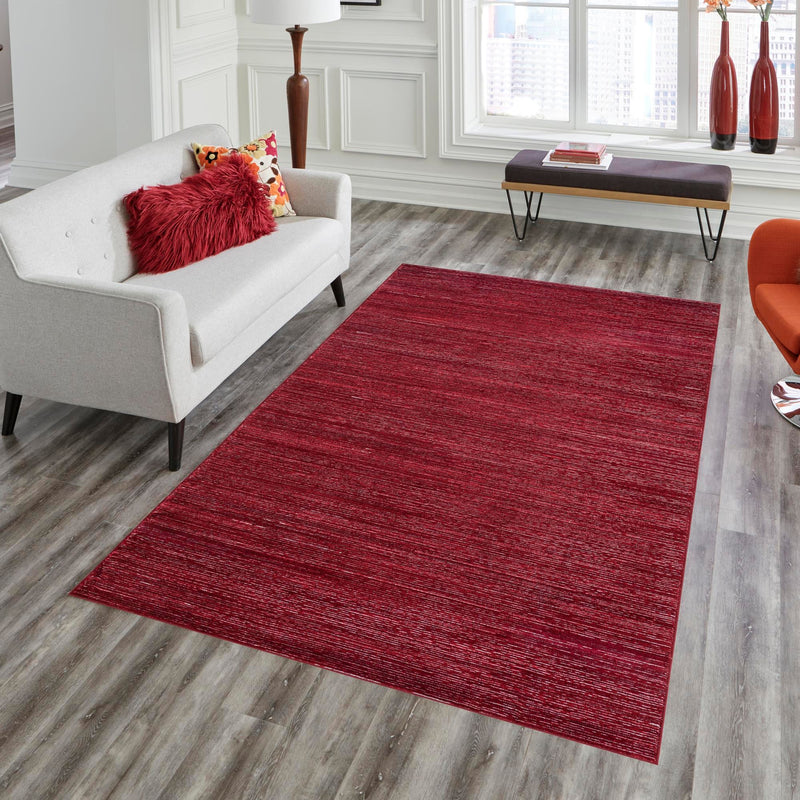 Bloomsbury Elegance Collection Area Rug -  Kensington (Red) Rectangle Red  lifestyle 14