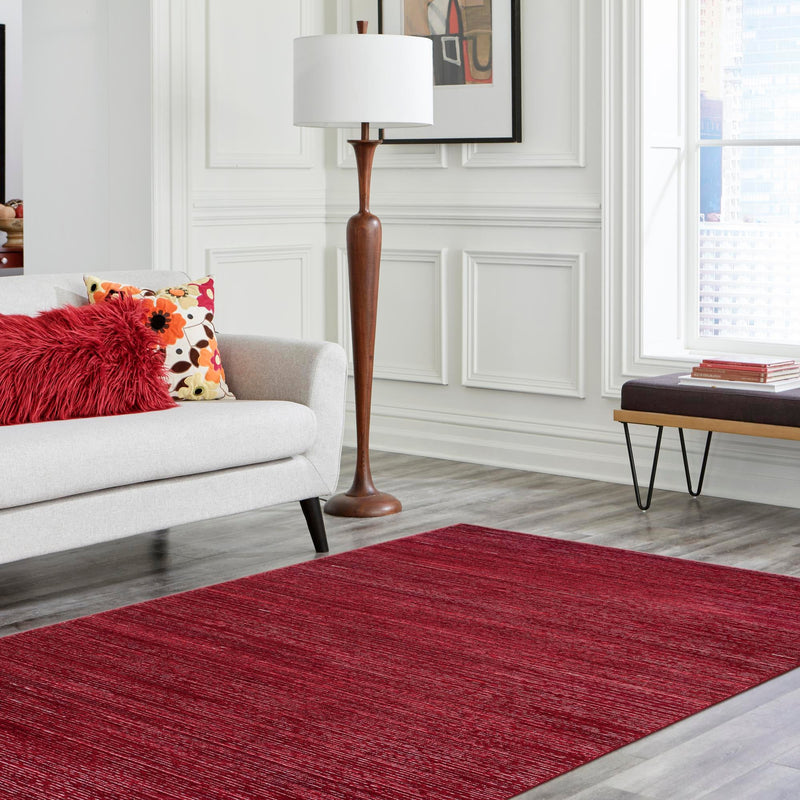 Bloomsbury Elegance Collection Area Rug -  Kensington (Red) Rectangle Red  lifestyle 15