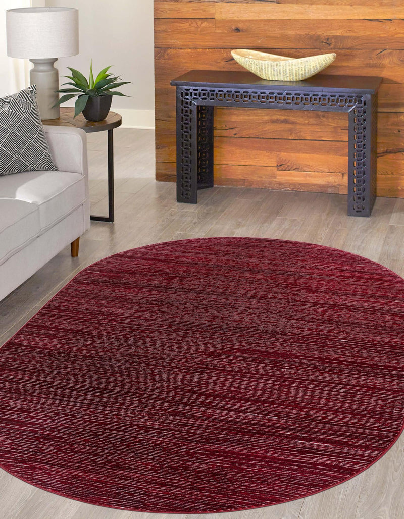 Bloomsbury Elegance Collection Area Rug -  Kensington (Red) Oval Red  lifestyle 22