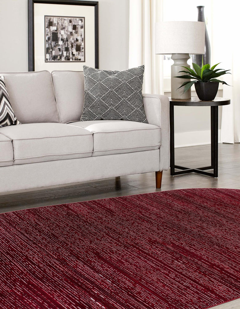 Bloomsbury Elegance Collection Area Rug -  Kensington (Red) Oval Red  lifestyle 26