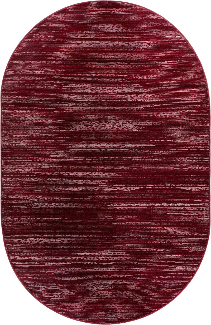 Bloomsbury Elegance Collection Area Rug -  Kensington (Red) Oval Red  lifestyle 18