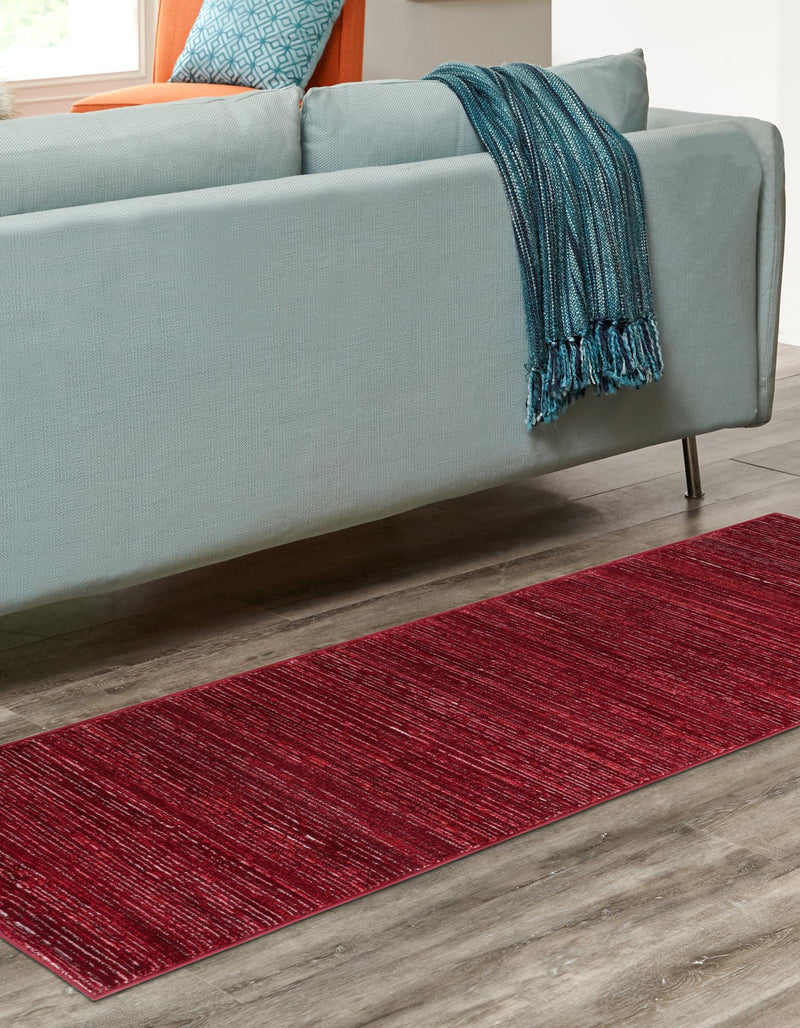 Bloomsbury Elegance Collection Area Rug -  Kensington (Red) Runner Red  lifestyle 24