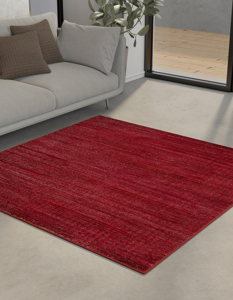 Bloomsbury Elegance Collection Area Rug -  Kensington (Red) Square Red  lifestyle 27