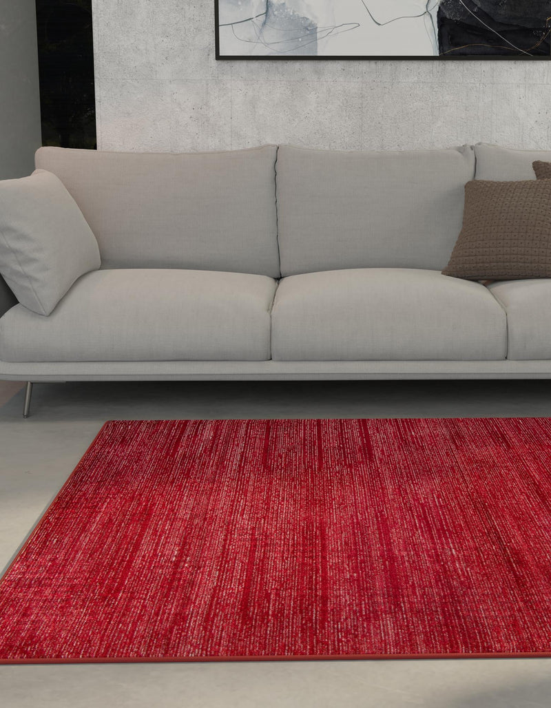 Bloomsbury Elegance Collection Area Rug -  Kensington (Red) Square Red  lifestyle 28