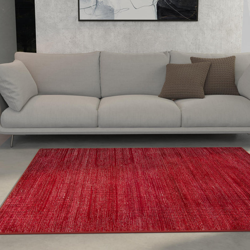 Bloomsbury Elegance Collection Area Rug -  Kensington (Red) Square Red  lifestyle 77