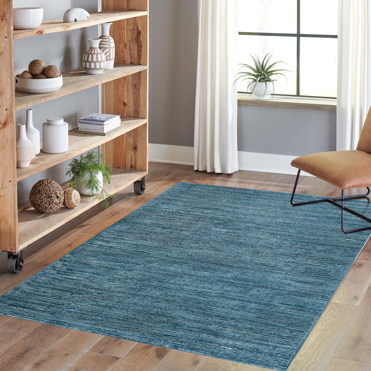 Bloomsbury Elegance Collection Area Rug -  Kensington (Blue) Rectangle Blue  lifestyle 14