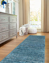 Bloomsbury Elegance Collection Area Rug -  Kensington (Blue) Runner Blue  lifestyle 20