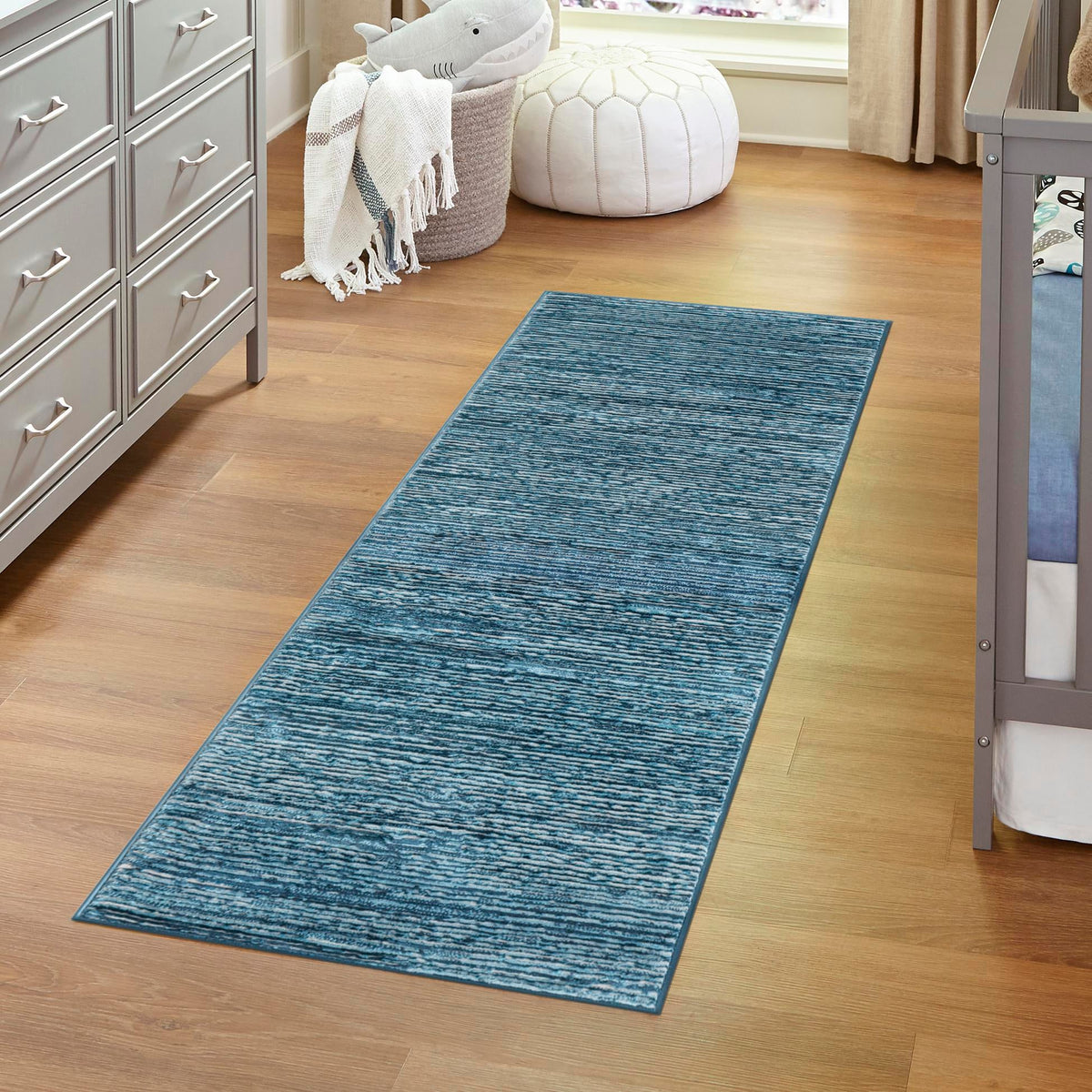 Bloomsbury Elegance Collection Area Rug -  Kensington (Blue) Runner Blue  lifestyle 43