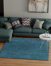 Bloomsbury Elegance Collection Area Rug -  Kensington (Blue) Square Blue  lifestyle 19