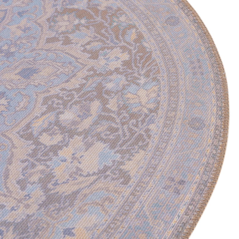 Heritage Elegance Collection Area Rug -  Schonbrunn Round Cream  lifestyle 49