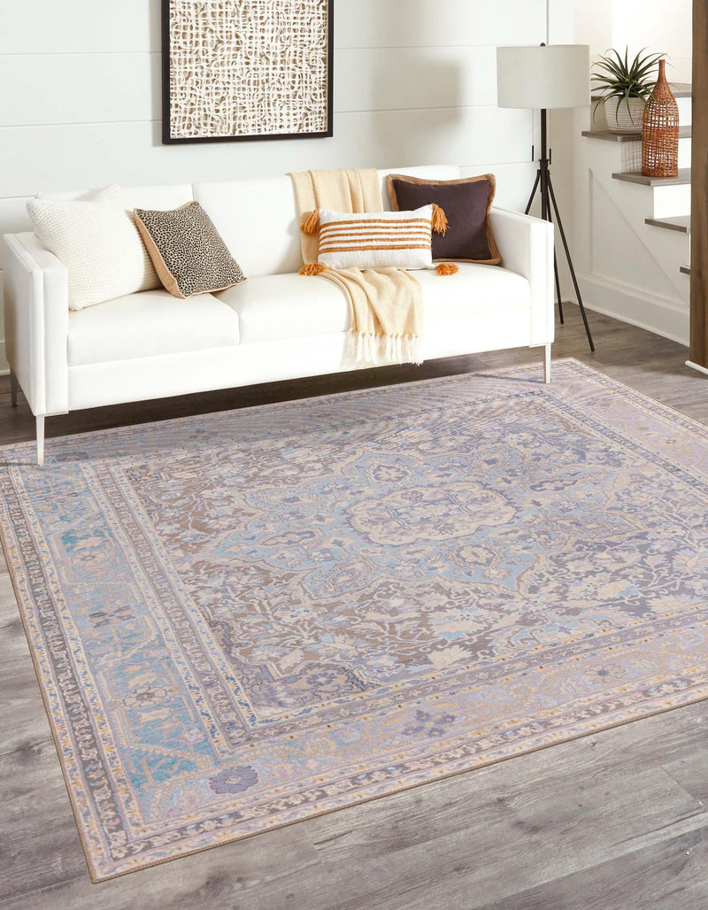 Heritage Elegance Collection Area Rug -  Schonbrunn Square Cream  lifestyle 31