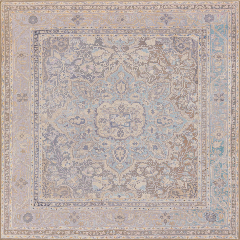 Heritage Elegance Collection Area Rug -  Schonbrunn Square Cream  lifestyle 57