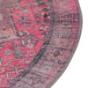 Heritage Elegance Collection Area Rug -  Windsor (Pink) Round Pink  lifestyle 37