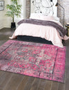 Heritage Elegance Collection Area Rug -  Windsor (Pink) Square Pink  lifestyle 23