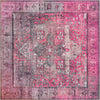 Heritage Elegance Collection Area Rug -  Windsor (Pink) Square Pink  lifestyle 19