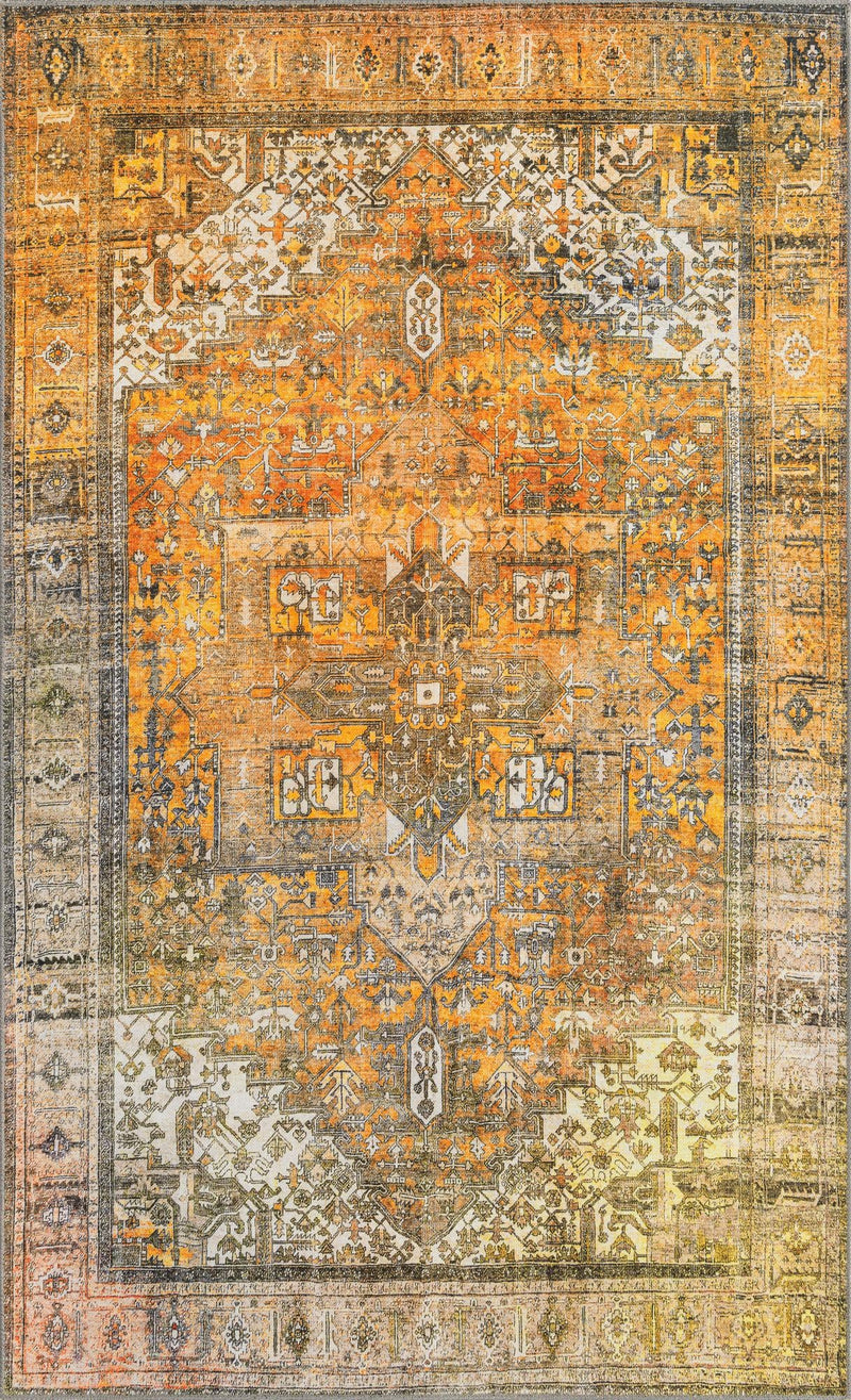 Heritage Elegance Collection Area Rug -  Windsor (Yellow) Rectangle Yellow Main
