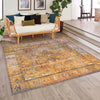 Heritage Elegance Collection Area Rug -  Windsor (Yellow) Square Yellow  lifestyle 69