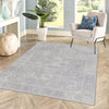 Heritage Elegance Collection Area Rug -  Windsor (Gray) Rectangle Gray  lifestyle 14