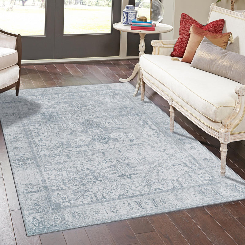 Heritage Elegance Collection Area Rug -  Windsor (Ivory) Rectangle Ivory  lifestyle 14