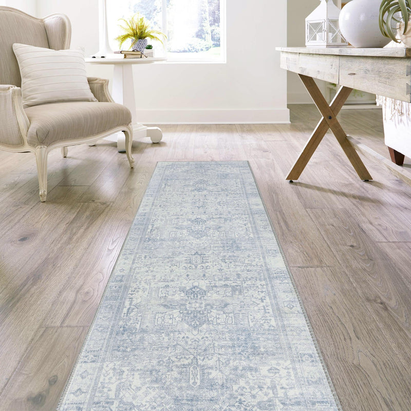 Heritage Elegance Collection Area Rug -  Windsor (Ivory) Runner Ivory  lifestyle 72