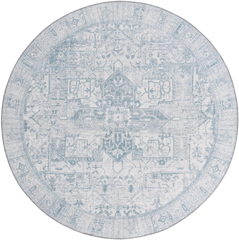 Heritage Elegance Collection Area Rug -  Windsor (Ivory) Round Ivory  lifestyle 17
