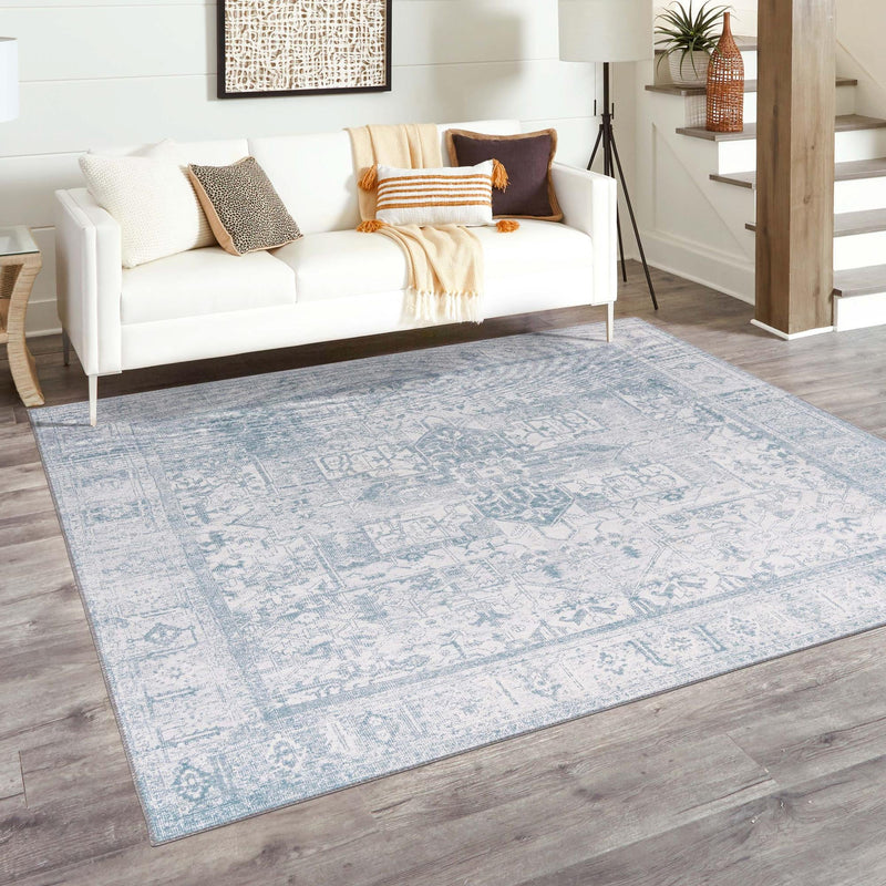 Heritage Elegance Collection Area Rug -  Windsor (Ivory) Square Ivory  lifestyle 70