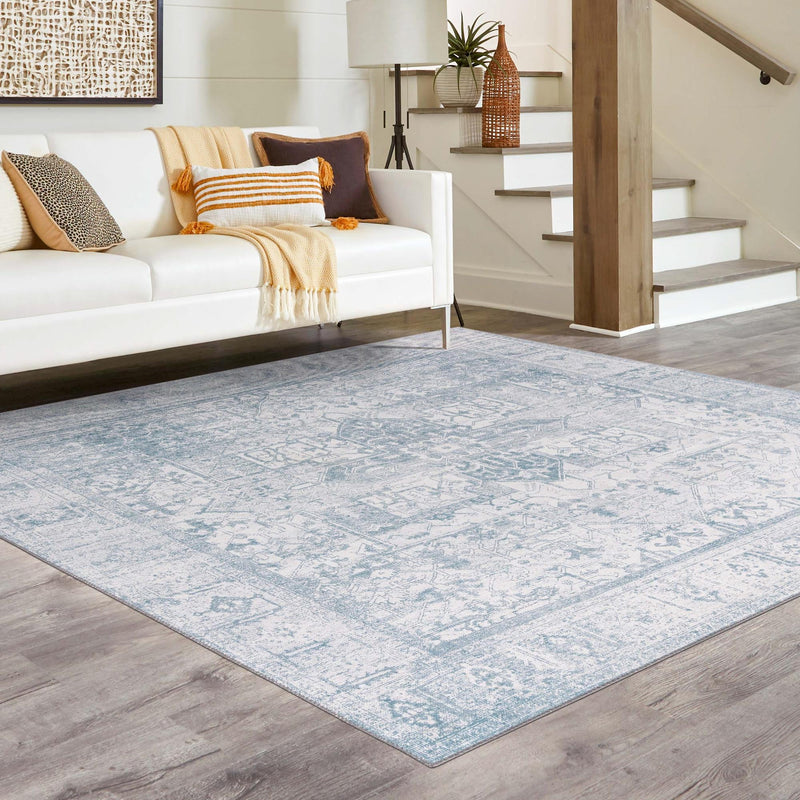 Heritage Elegance Collection Area Rug -  Windsor (Ivory) Square Ivory  lifestyle 74