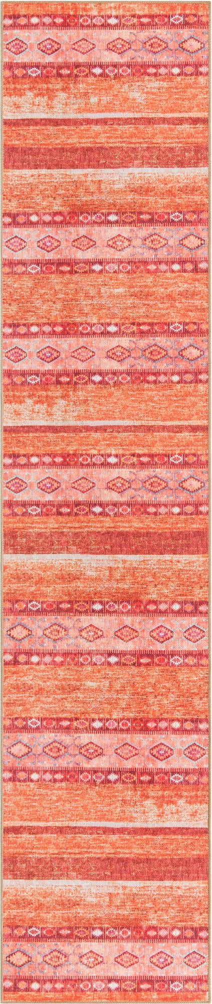 Heritage Elegance Collection Area Rug -  Edinburgh Runner Rust Red  lifestyle 51