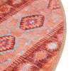 Heritage Elegance Collection Area Rug -  Edinburgh Round Rust Red  lifestyle 75