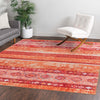 Heritage Elegance Collection Area Rug -  Edinburgh Square Rust Red  lifestyle 96