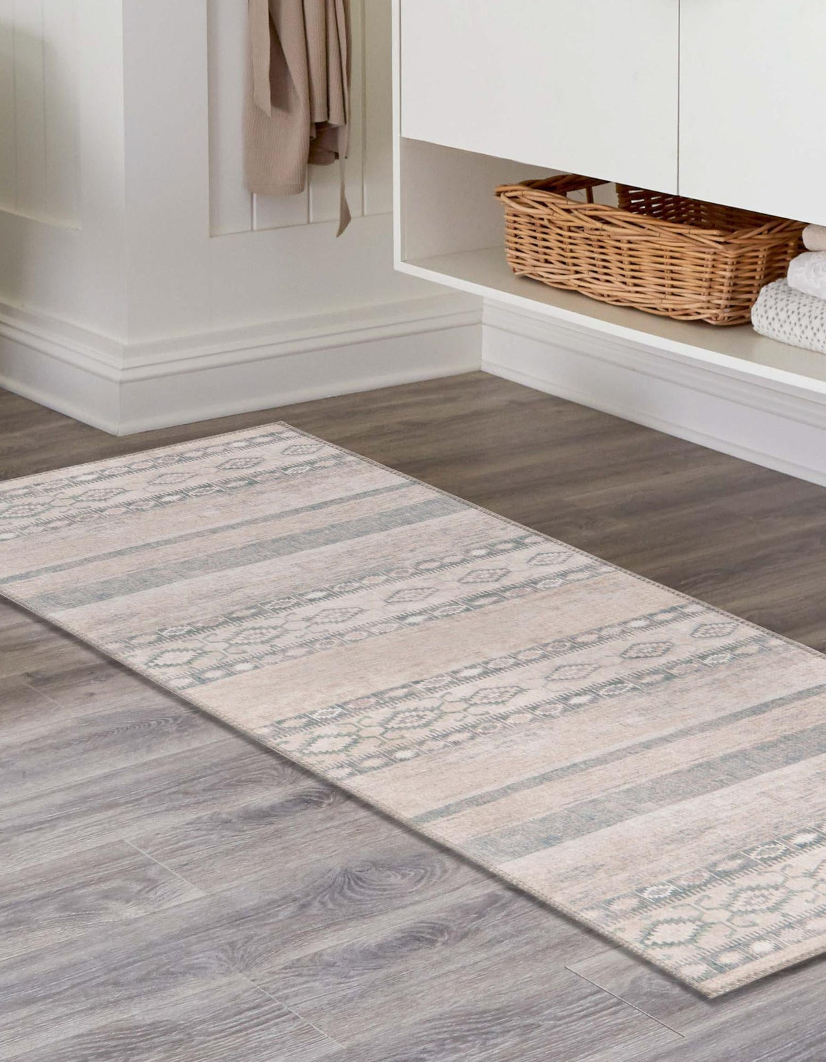 Heritage Elegance Collection Area Rug -  Edinburgh Runner Gray  lifestyle 60