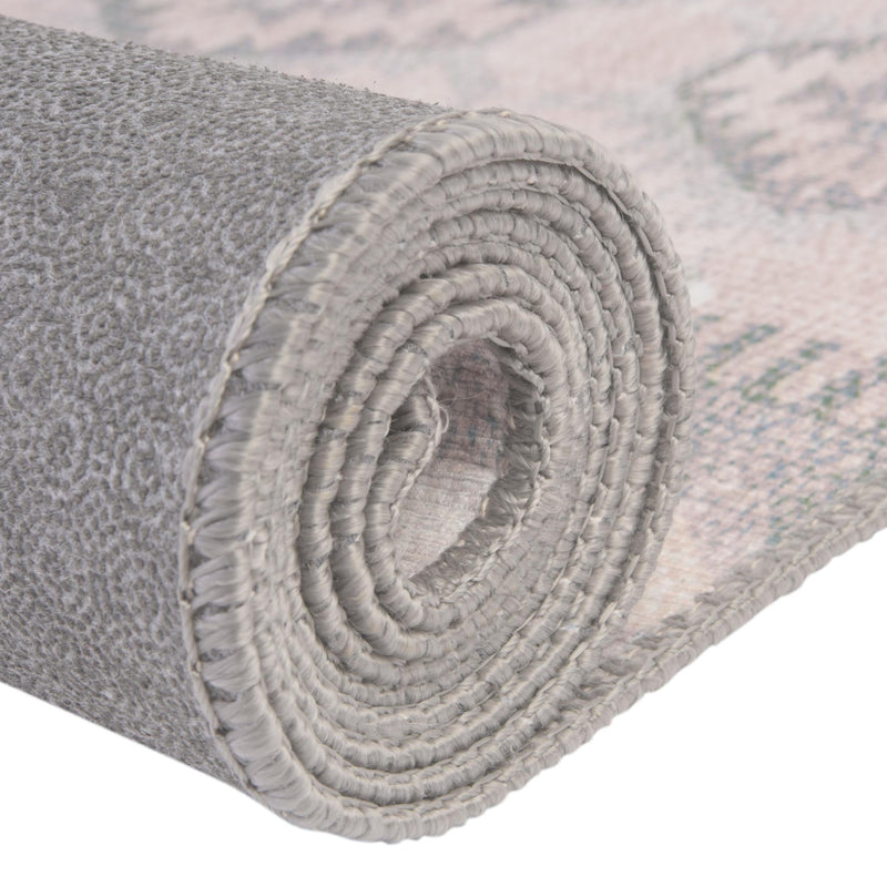 Heritage Elegance Collection Area Rug -  Edinburgh Round Gray  lifestyle 87