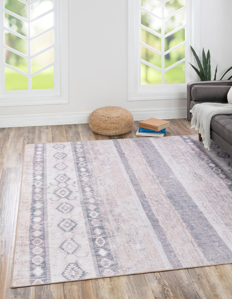 Heritage Elegance Collection Area Rug -  Edinburgh Square Gray  lifestyle 52