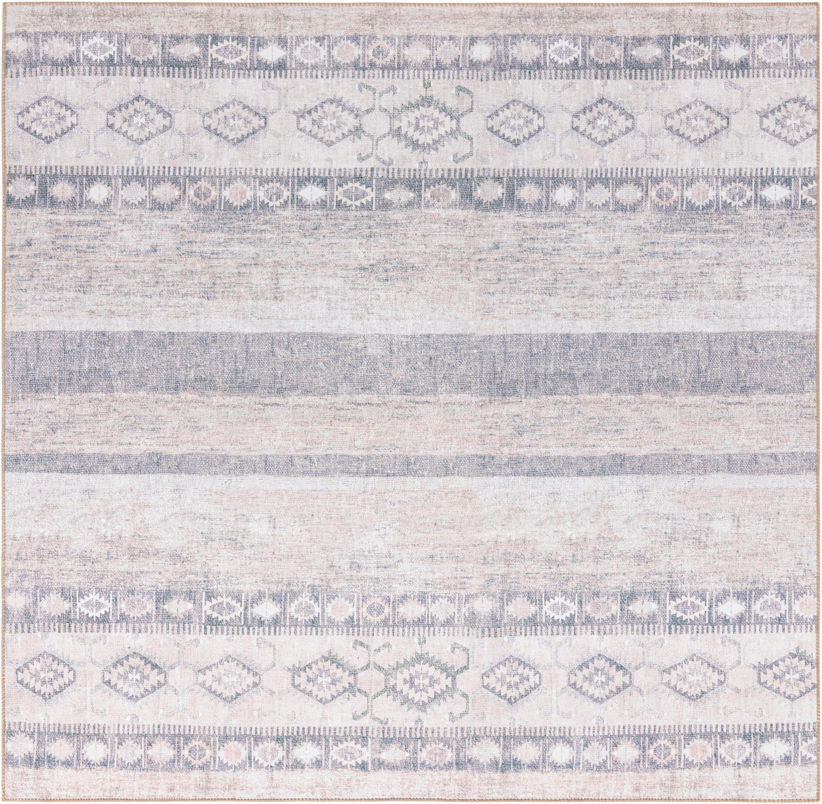 Heritage Elegance Collection Area Rug -  Edinburgh Square Gray  lifestyle 47