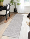 Heritage Elegance Collection Area Rug -  Chatsworth Runner Gray  lifestyle 48