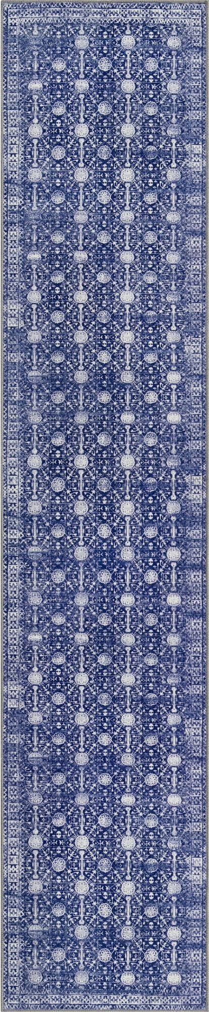 Heritage Elegance Collection Area Rug -  Chatsworth Runner Navy Blue  lifestyle 69