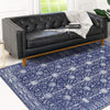 Heritage Elegance Collection Area Rug -  Chatsworth Rectangle Navy Blue  lifestyle 32