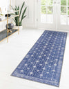 Heritage Elegance Collection Area Rug -  Chatsworth Runner Navy Blue  lifestyle 50