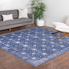 Heritage Elegance Collection Area Rug -  Chatsworth Square Navy Blue  lifestyle 106