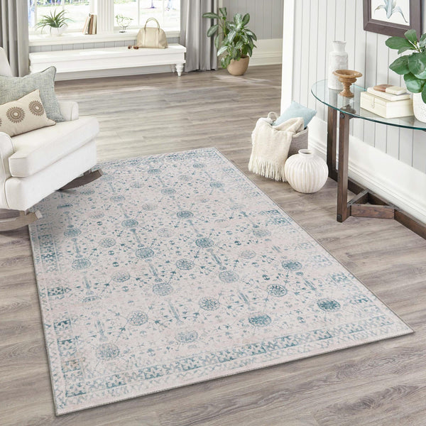 Heritage Elegance Collection Area Rug -  Chatsworth Rectangle Ivory  lifestyle 29