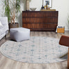 Heritage Elegance Collection Area Rug -  Chatsworth Round Ivory  lifestyle 104