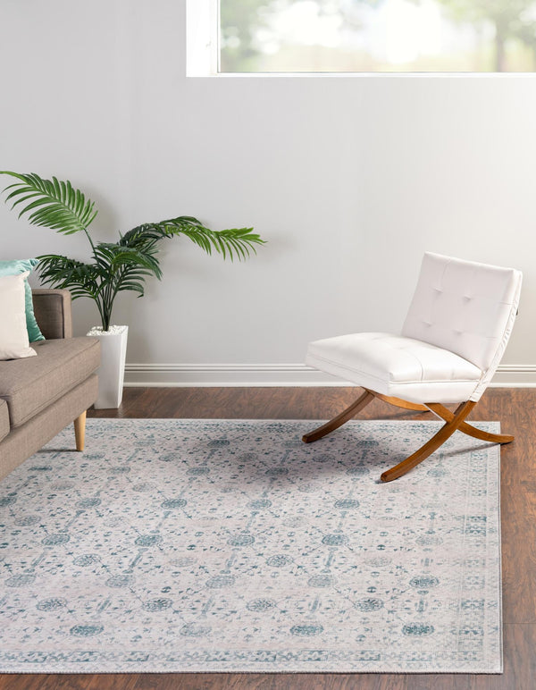 Heritage Elegance Collection Area Rug -  Chatsworth Square Ivory  lifestyle 52