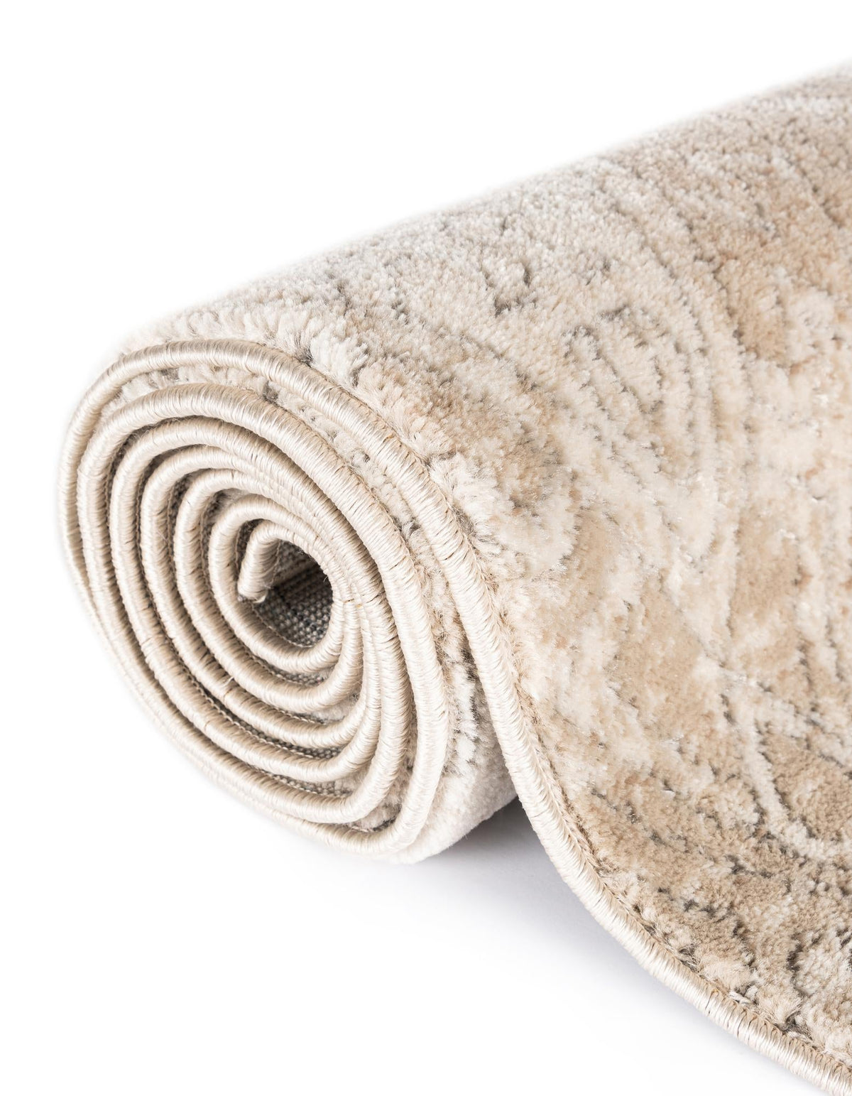 Cascade Range Collection Area Rug - Hood (Ivory) Oval Ivory  lifestyle 24