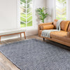 Woven Seaside Jute Collection Area Rug - Marina Rectangle White Navy  lifestyle 56