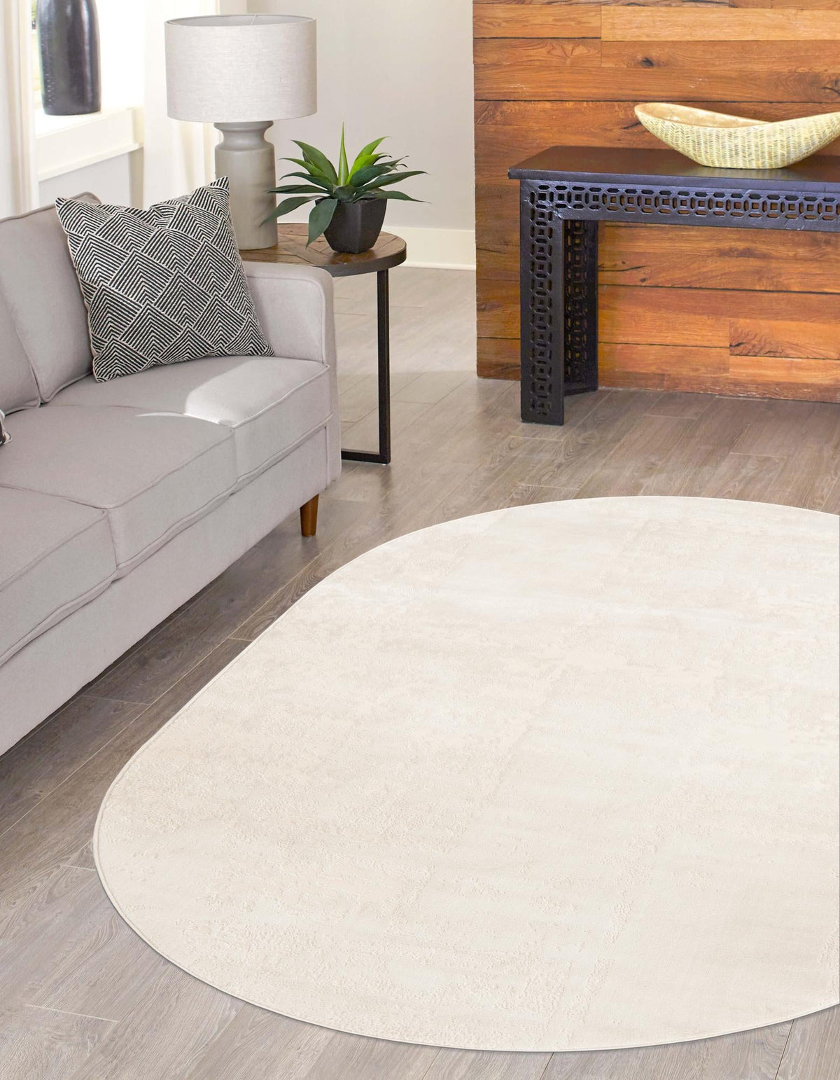 Bloomsbury Elegance Collection Area Rug -  Belgravia Oval Ivory  lifestyle 56